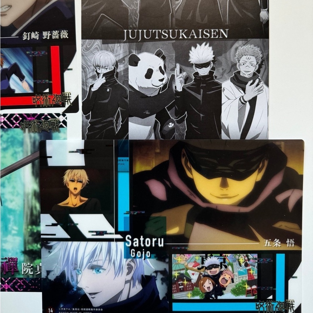 Jujutsu Kaisen anime official clear file folders, Gojo Satoru clear file NEW